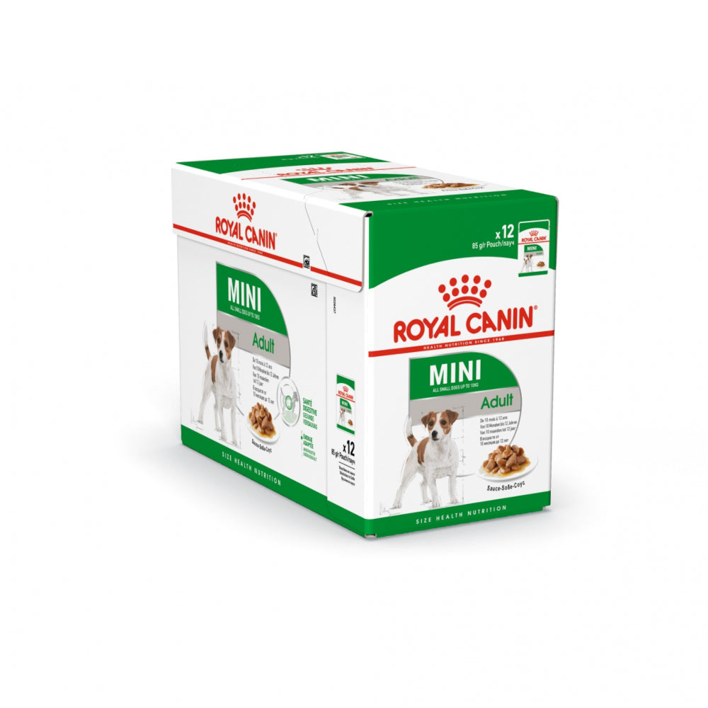 Royal Canin Mini Adult Umido in Salsa per Cani 12x85g Royal Canin Mini Adult Umido in Salsa per Cani 12x85g